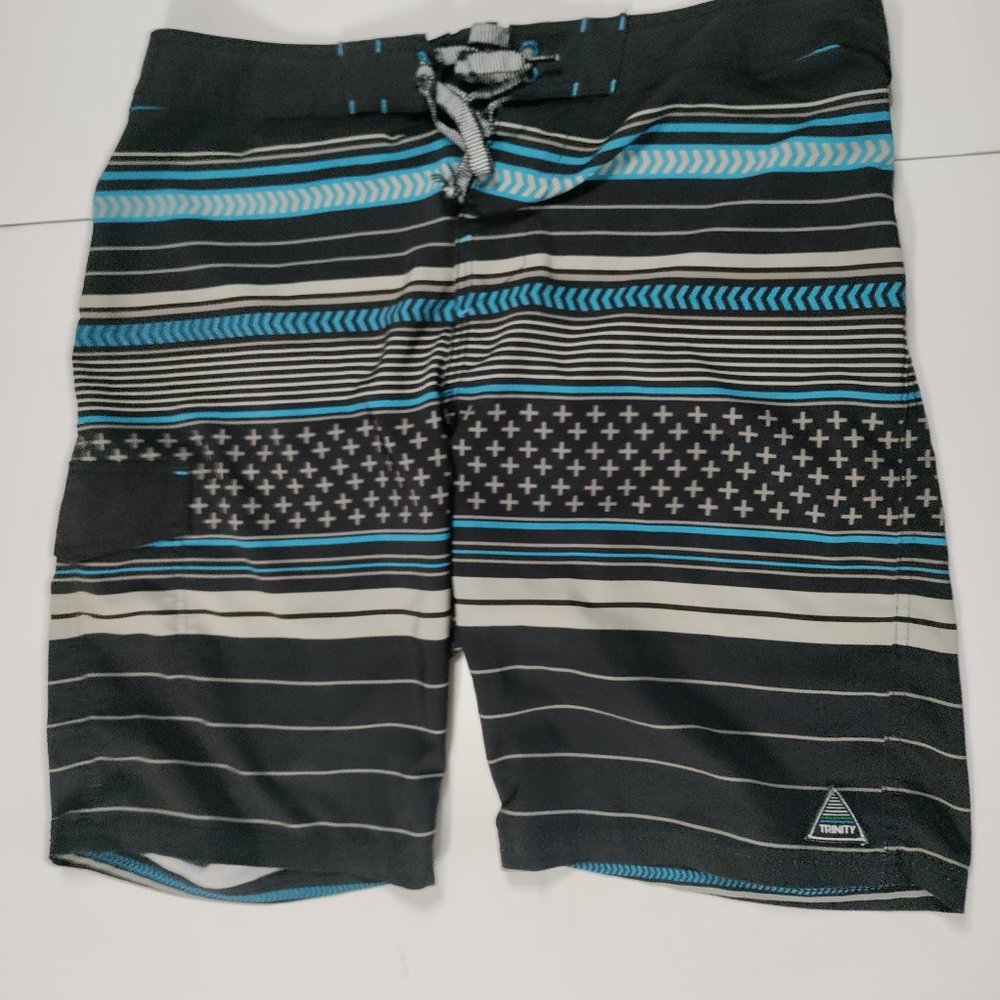 Trinity Board Shorts Men's Size 34 Geometric Pattern *See Condition Note*
